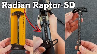 Quick and Easy ARARpistol upgrade  Radian Raptor SD Charging Handle [upl. by Hanway332]