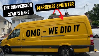 We Bought our First Van to Self Convert  Mercedes Sprinter Van Conversion [upl. by Iztim]