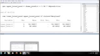 Stata Tutorial Predictions and Forecasts [upl. by Neirad]