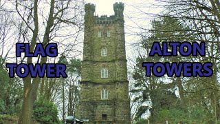 The Flag Tower Alton Towers History [upl. by Ahsitruc192]