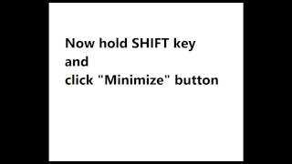 Slowdown window animations in Windows 8 with SHIFT key [upl. by Martell]