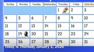 Starfall Calendar January 1 2026 on Starfall App [upl. by Violet]