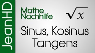 Mathe Nachhilfe  Sinus Kosinus Tangens [upl. by Ahsek]