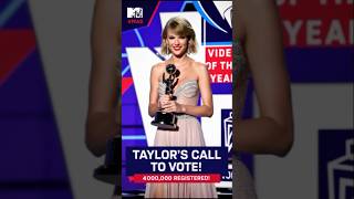 Taylor Swift’s 2024 VMAs Speech A Powerful Call to Voter Registration taylorswift taylorvote [upl. by Schellens]