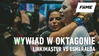 FAME MMA 3 Linkiewicz  Esmeralda Wywiad w oktagonie [upl. by Eycal]