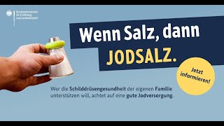 Jodsalz für Klein und Groß – kurz erklärt [upl. by Akimak]