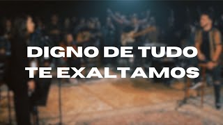 Digno de Tudo  Te Exaltamos  Emaús Music PLAYBACK COM A LETRA [upl. by Eahsed]