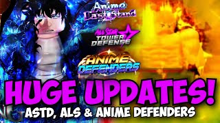 NEW CODE HUGE UPDATES New World New Banner amp BIG ASTD ANNOUNCEMENT  ALS Anime Defenders [upl. by Guntar]