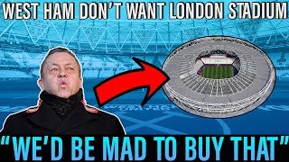 West Ham have no intention of buying broken London Stadium  Hammers home in need of serious repair [upl. by Rennane]