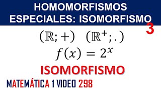 Homomorfismos especiales Isomorfismo [upl. by Volny]