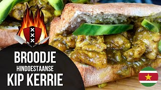 Broodje KipKerrie Masala  17  Chicken Curry Sandwich 🇸🇷 [upl. by Hoffarth]