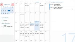 Office 365 Calendar  Views [upl. by Sherrer]