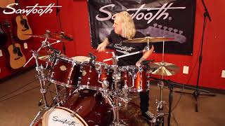 Sawtooth Command Series 7 Piece Drum Set w 22quot Bass Demo with Mike Hansen [upl. by Silin]