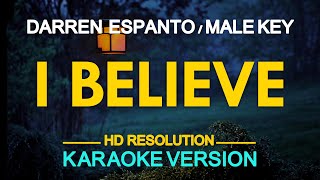 I BELIEVE  Darren Espanto Fantasia Barrino 🎙️  KARAOKE  🎶 [upl. by Pesek]