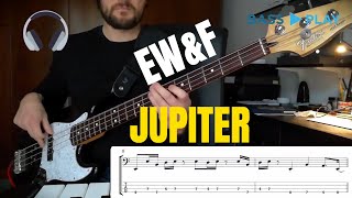 Earth Wind amp Fire  Jupiter  Bass Play Cover [upl. by Apicella473]