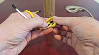 DOUBLE FISHERMANS KNOT A Knot For Joining Ropes [upl. by Allehs]