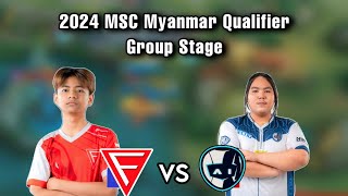 Falcon Esports VS Ai Esports  Bo3   2024 MSC Myanmar Qualifier Group Stage [upl. by Bartel]