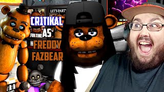 SFMFNAF Cr1tikal As Freddy Fazbear 13 BONUS SCENES FNAF REACTION [upl. by Barnie]