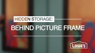 Hidden Storage Behind a Picture Frame [upl. by Leavitt374]