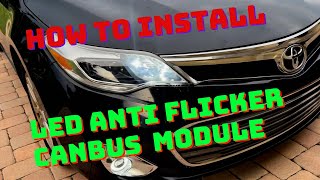 How to Fix Flickering LED DRL with CANBUS Module  Anti Flicker Error Free [upl. by Aros787]