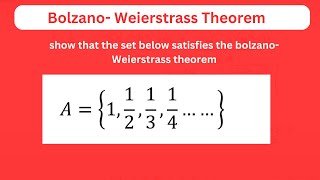 BolzanoWeierstrass Theorem with solved example [upl. by Eniluap]