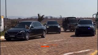 “Zimbabwe’s Presidential Motorcade in Harare 🇿🇼🚓 [upl. by Peisch]