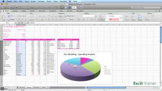 Excel  Creating a Wedding Planner [upl. by Merl]