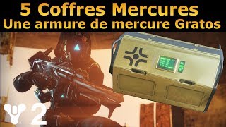 Destiny 2  Emplacement des 5 coffres de Mercure  Gagne une armure du nouveau Set [upl. by Yartnod]