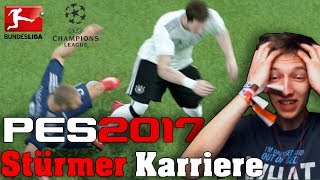 Durch SCHWALBE VERLETZT WECHSELN Stürmer Karriere  Pro Evolution Soccer 2017 10 [upl. by Eednar]