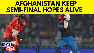 NED vs AFG World Cup 2023 Highlights  Afghanistan Keep SemiFinal Hopes Alive With 7Wicket Win [upl. by Yvon]