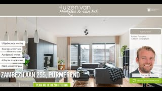 Te koop Zambezilaan 255 Purmerend  Hoekstra en van Eck Makelaars  Méér Makelaar [upl. by Darcia]