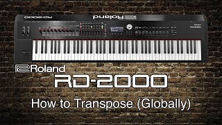 RD2000  How to Transpose Globally [upl. by Colan130]