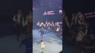 Djokovic dances his way onto court [upl. by Audra870]