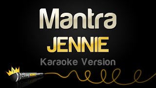 JENNIE  Mantra Karaoke Version [upl. by Llenrad]