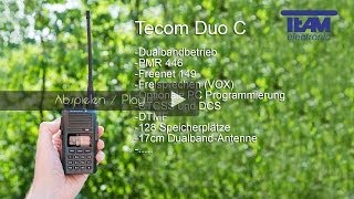 Review Tecom Duo C PMR Freenet Handfunkgerät [upl. by Noissap813]