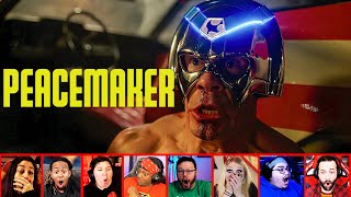 Reactors Reaction To Peacemaker Crazy POWERFUL Helmet On Peacemaker Episode 1  Mixed Reactions [upl. by Hegyera]