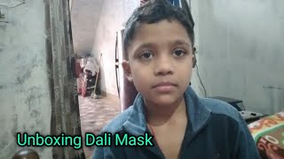 Unboxing Dali MaskPunjab Wala Vlogger [upl. by Arihsat196]