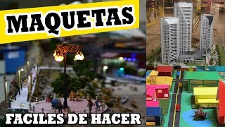 Maquetas  casas edificios ciudades ✎Fáciles de hacer  ARTES NELSON ✎ [upl. by Dalpe]