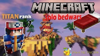 I killed a titan rank player in pika network bedwars  Hindi commentary [upl. by Treborsemaj]