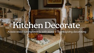 Kitchen Decorate for Thanksgiving  Clean with me decoratewithme cleanwithme cleaningmotivation [upl. by Francene]