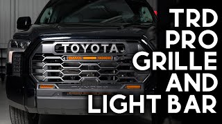 Tundra TRD PRO Grille And Light Bar  Step By Step Installation [upl. by Egduj862]