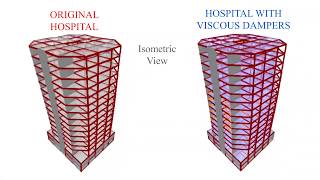 14 STORY HOSPITAL with viscous dampers [upl. by Eimat746]