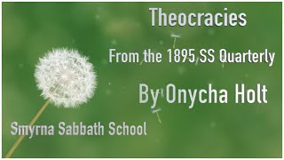 Theocracies by Sister Onycha Holt [upl. by Speroni]