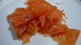 ILE RECETAS Gravlax de salmón rosado [upl. by Blatman]