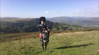 Scotland the Brave on the bagpipes  The Welsh Wedding Bagpiper Matthew Bartlett [upl. by Elocim]