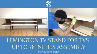 Manhattan Comfort Utopia 7047” TV Stand Assembly aka Michaelson TV Stand for TVs up to 65quot Assembly [upl. by Hayarahs929]