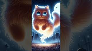 a 😺 became a ghost 👻 song ghost reels viral trending shorts youtube youtubeshorts cartoons [upl. by Omland]