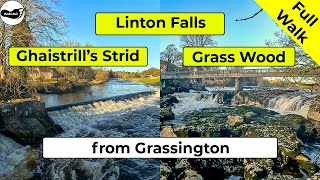 Linton Falls Ghaistrills Strid and Grass Wood Walk from Grassington Full 4k Video Walk [upl. by Anelahs590]