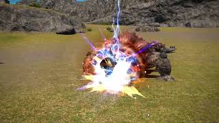 FFXIV 655 Old Skill Animations  Plunge Huraijin Spineshatter cont [upl. by Nileuqcaj]