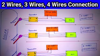 Transmitter 2 Wires 3 Wires 4 Wires Connection  Transmitter Wiring Connection Details in Hindi [upl. by Ynohtnacram]